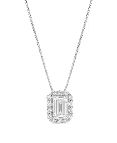 Macy's Igi Certified Lab-grown Diamond Pendant Necklace (1 Ct. T.w.) In 14k White Gold In 14k Yellow Gold