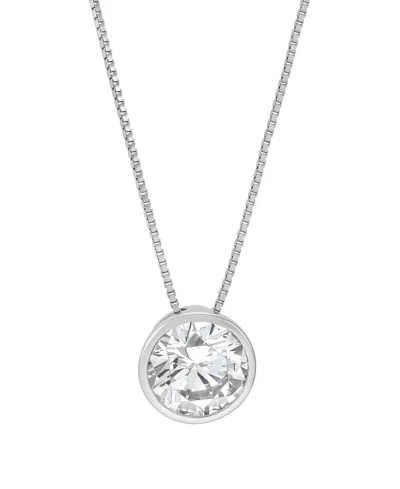 Macy's Igi Certified Lab-grown Diamond Solitaire Pendant Necklace (1 Ct. T.w.) In 14k White Gold In 14k Yellow Gold