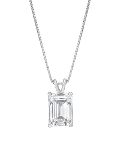 Macy's Igi Certified Lab-grown Diamond Solitaire Pendant Necklace (2 Ct. T.w.) In 14k White Gold In 14k Yellow Gold