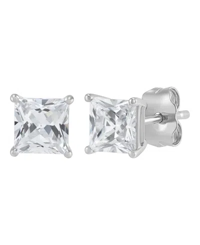 Macy's Igi Certified Lab-grown Diamond Stud Earrings (1 Ct. T.w.) In 14k White Gold