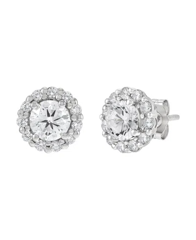 Macy's Igi Certified Lab-grown Diamond Stud Earrings (1 Ct. T.w.) In 14k White Gold