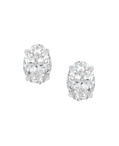 Macy's Igi Certified Lab-grown Diamond Stud Earrings (1 Ct. T.w.) In 14k White Gold