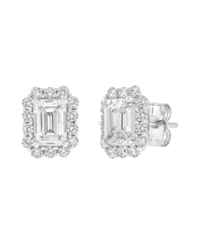 Macy's Igi Certified Lab-grown Diamond Stud Earrings (2 Ct. T.w.) In 14k White Gold In 14k Yellow Gold