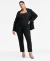 Macy's I.n.c. International Concepts Plus Size Embellished Pants,  Exclusive In Multi