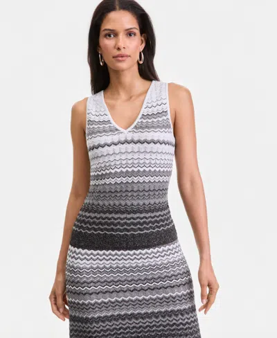 Macy's I.n.c. International Concepts Women's Sleeveless V-neck Ombre Sweater,  Exclusive In Multi