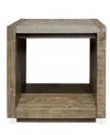 Macy's Intrigue 24" Wood End Table In Hazelwood