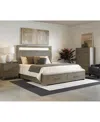Macy's Intrigue Bedroom 3-pc. Set (king Storage Bed, Three-drawer Nightstand & Chest) In Brown