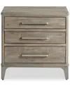 Macy's Intrigue Three-drawer Nightstand In Brown