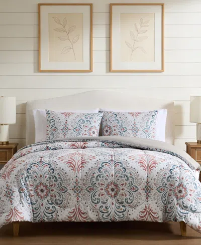 Macy's Ishara Damask 3-piece Comforter Sets In Multi