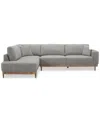 Macy's Jharli 2-pc. Fabric Sectional Sofa, Created For  In Sand