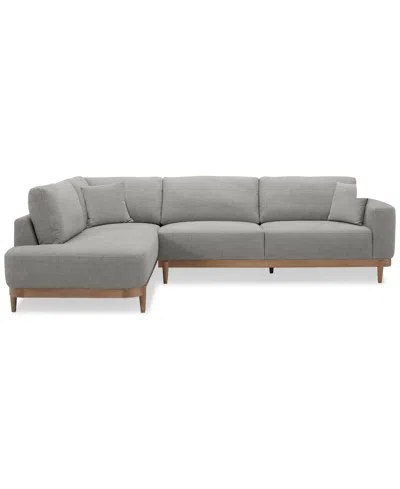 Macy's Jharli 2-pc. Fabric Sectional Sofa, Created For  In Sand