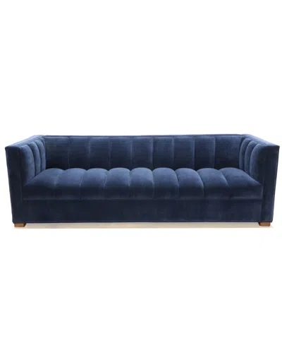 Macy's Jhuliana 90" Fabric Grand Sofa In Blue