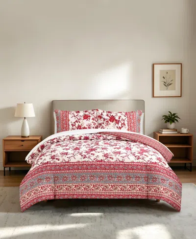 Macy's Joanne Soft Hand Feel 2-piece Comforter Set In Pink