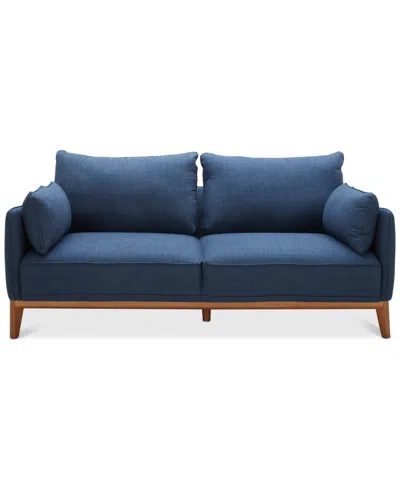 Macy's Jollene 78" Fabric Sofa, Created For  In Blue