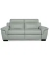 Macy's Julius Ii 2-pc. Leather Sofa With 2 Power Recliners, Exclusively At  In Gray
