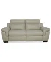 Macy's Julius Ii 2-pc. Leather Sofa With 2 Power Recliners, Exclusively At  In White