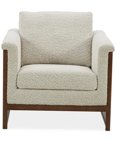 Macy's Kabila Fabric Accent Chair, Created For  In Beige