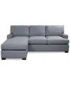 Macy's Kaelie 2-pc. Reversible Sofa Chase Sleeper Sofa In Nickel