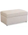 Macy's Kaelie 40" Fabric Storage Bench, Created For  In Camel