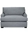 Macy's Kaelie 55" Fabric Chair Bed, Created For  In Nickel