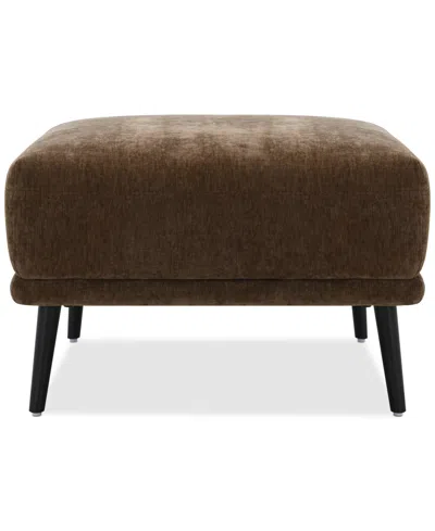 Macy's Kaelynne 26" Fabric Ottoman, Exclusively At  In Brown