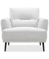 Macy's Kaelynne 37" Fabric Chair, Exclusively At  In White