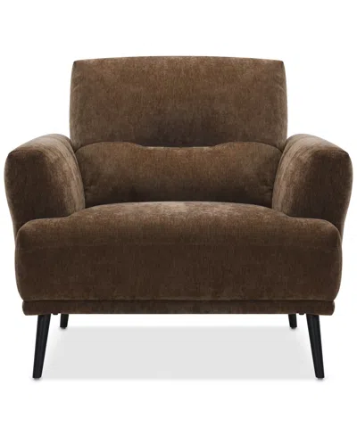 Macy's Kaelynne 37" Fabric Chair, Exclusively At  In Brown