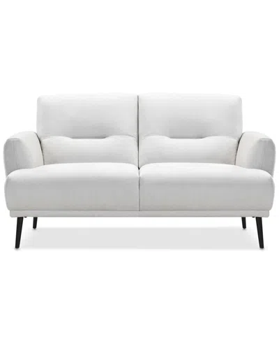 Macy's Kaelynne 62" Fabric Loveseat, Exclusively At  In White