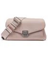 Macy's Kala Metal Lock Crossbody Bag In Pink