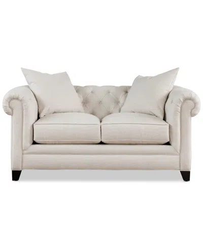Macy's Kallison Fabric Loveseat, Exclusively At  In Brown