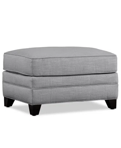 Macy's Kallison Fabric Ottoman, Exclusively At  In Gray