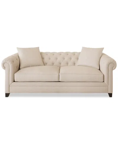 Macy's Kallison Fabric Sofa, Exclusively At  In Neutral