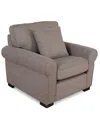 Macy's Kariam 37" Fabric Chair, Created For  In Tobacco