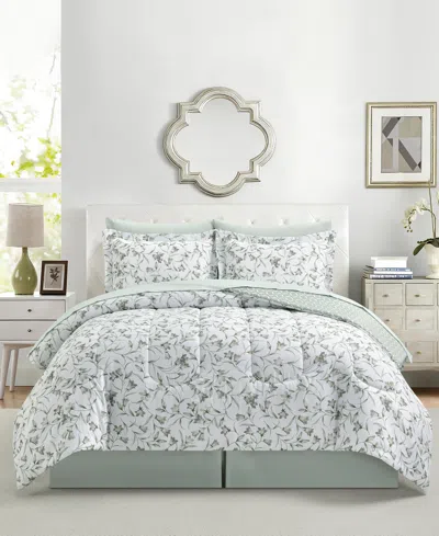 Macy's Kathryn Botanical 8-pc. Comforter Sets In Green
