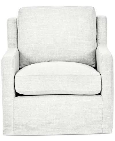 Macy's Keiffer 34" Fabric Swivel Glider, Created For  In Peyton Pearl