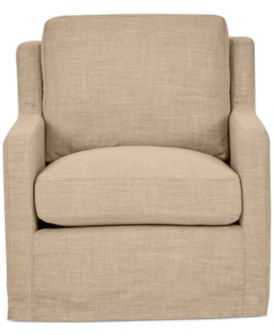 Macy's Keiffer 34" Fabric Swivel Glider, Created For  In Peyton Fawn