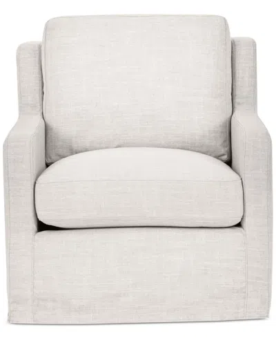 Macy's Keiffer 34" Fabric Swivel Glider, Created For  In Peyton Pearl