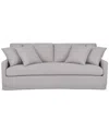 Macy's Keiffer 90" Fabric Sofa, Created For  In Lena Glacier