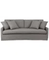 Macy's Keiffer 90" Fabric Sofa, Created For  In Lily Granite