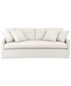 Macy's Keiffer 90" Fabric Sofa, Created For  In Lily Natural