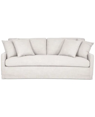 Macy's Keiffer 90" Fabric Sofa, Created For  In Neutral