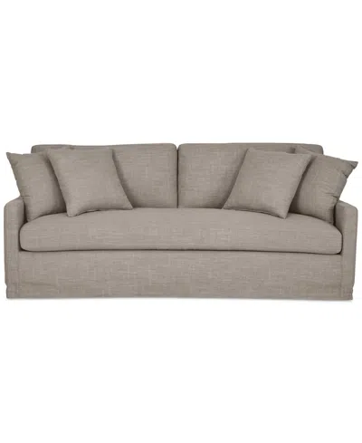 Macy's Keiffer 90" Fabric Sofa, Created For  In Neutral