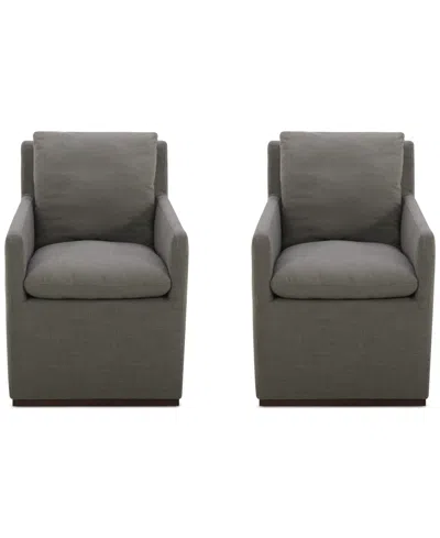 Macy's Kenity Ii 2-pc. Arm Chair Set, Created For  In Flax