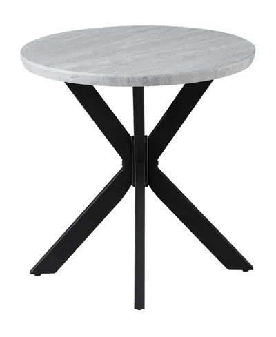 Macy's Keyla 23" Metal End Table In Black