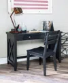 Macy's Kitt Desk Vanity In Black