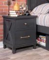 Macy's Kitt Nightstand In Black