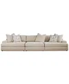 Macy's Klarke 3-pc. Sofa With Deep Seating, Exclusively At  In Platinum