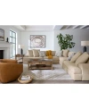 Macy's Klarke Fabric Sectional Collection Exclusively At Macys In Platinum