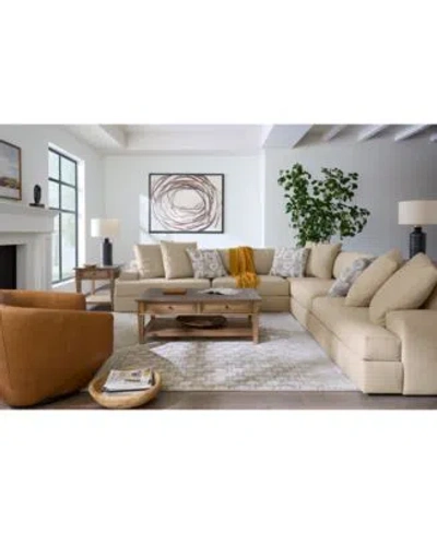 Macy's Klarke Fabric Sectional Collection Exclusively At Macys In Platinum
