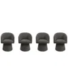 Macy's Korder 4-pc. Arm Swivel Chair Set, Created For  In Pewter
